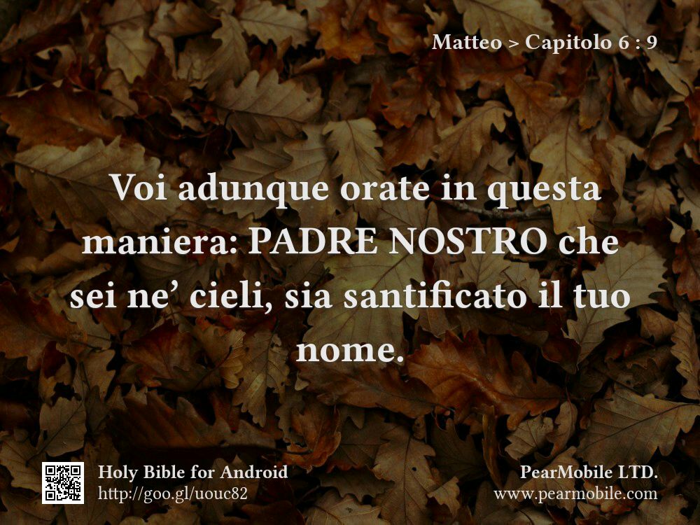 Matteo, Capitolo 6:9